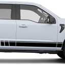 Rocker Side Stripes Decals Stickers Graphics Compatible with Ford F150 All Generations (2901B) (Black)