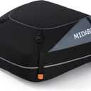 MIDABAO Waterproof Duty Car Roof Top Carrier-Car Cargo Roof Bag Car Roof Top Carrier - Waterproof & Coated Zippers- Includes Anti-Slip Mat- for Cars with or Without Racks (12 Cubic feet)