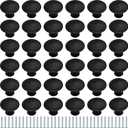 Ripeng 36 Pcs Round Cabinet Knobs Kitchen Drawer Knobs for Hardware Drawer Handles with Screws for Bedroom Furniture (1.2 Inch)