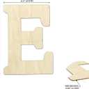 12 Inch 74 Pieces Wooden Unfinished Letters Wood Surface Alphabet Thin Wooden Letters for Crafts Wall Decor