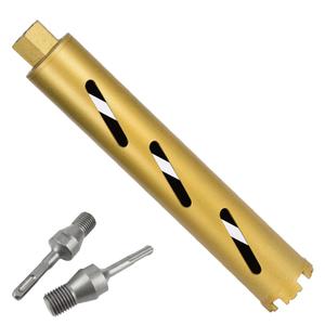 2" Dry Core Drill Bits for Cured Concrete with Rebar Brick Block Masonry etc 13in/330mm Drilling Depth10mm Diamond Segment Height2 Adapters