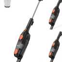 Candy Corded Stick Vacuum Cleaner, Powerful Suction Handheld Vacuum with One-Click Dust Disposal, 3-in-1 Use for Hard Floor, Ceramic Tile, 0.8 Liters Capacity, Easy Clean
