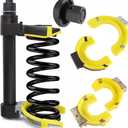 Heavy Duty Macpherson Strut Spring Compressor Tool - Impact Wrench Compatible, Coil Spring Extractor Kit with Overload Protection & Safety Guard, 3 Interchangeable Forks for Car & UTV