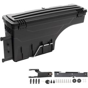 PIT66 Lockable Truck Bed Storage Box Tool Box Compatible with Ford F250 F350 Super Duty 2017 2018 2019 2020 2021 2022 2023 Left Driver Side Drawer Black