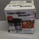 Hamilton Beach Digital Programmable Rice Cooker & Food Steamer, with Slow Hard-Boiled Egg Functions, Egg/Steam Tray, Small & Compact, 6 Cups Cooked (3 Uncooked), Stainless Steel (37524)