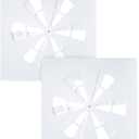 24"x24" Adjustable Ceiling Air Vent Cover  24-Inch Square/AC/HVAC/Heat Deflector for 24"x24" Flat Office Ceiling Vents, Suitable for Home/Commercial Spaces (2 Pack)