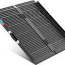 WHALEMOTOR Black Portable Wheelchair Ramp, 3FT No-sew Non-Slip Aluminum Wheelchair Ramp, Folding Portable Wheelchair Ramps for Home, Weight Capacity Up to 800 LBS, Loading Dock Plates