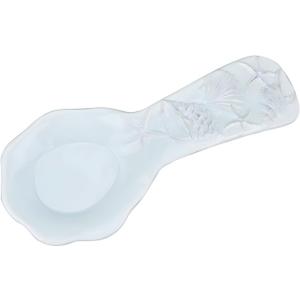 Blue Sky Clayworks Laguna Coastal Spoon Rest, Ceramic, 11" Length, Serene Ocean Counter Accent