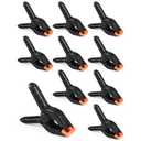 RELBRO Spring Clamps, 3.5 Inch Plastic Clips, Heavy Duty, Black, 10 Pcs
