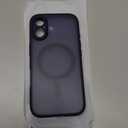 TOCOL for Phone 17 Case, Full Camera Protection, Built-in Magnetic Ring, Compatible with Magsafe Charger, Drop Protection, Translucent Matte Phone Case for Phone 17 6.3 inch (Dark Blue)