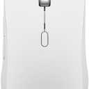 Lenovo Yoga Bluetooth Silent Mouse, 3 Level DPI Adjustment, 36 Month Battery Life, Bluetooth 5.3, 3 Device Paring, Whisper Quiet, Programmable Buttons, Smooth Finish, Seashell