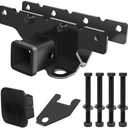 𝟮𝟬𝟮𝟱 𝙉𝙀𝙒 Tow Hitch Trailer Kit for 2018-2024 Jeep Wrangler JL JLU (Include 20-24 Diesel Engine; 21-24 4xe) - 2 Inch Rear Bumper Tow Trailer Hitch Receiver Kit (2 Door & 4 Doors) by Puxyblue