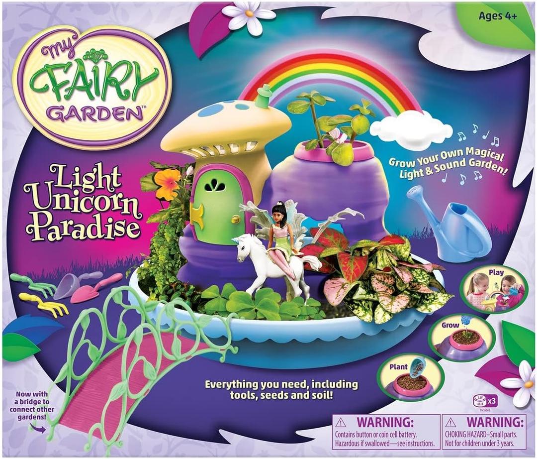 PlayMonster My Fairy Light Unicorn Paradise - Grow Your Own Magical Light & Sound Garden