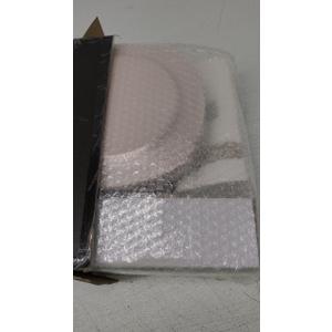 Morejoy 175pcs Pink Plastic Plates - Pink and Gold Disposable Plates, 10.25 inch Plastic Dinner Plates, Perfect for Wedding & Party & Holiday