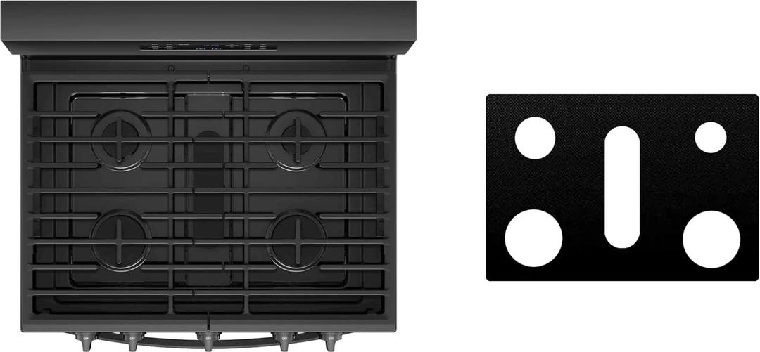 Custom Fit Reusable Burner Liner for Whirlpool Gas Range Stove Protect Your Stovetop with this Splatter Guard Cover - WFG775H0HZ