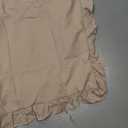 KKJIAF Khaki Lumbar Pillow Covers 14x36 Inch Set of 1, Microfiber Ruffled Pillow Shams, Ruffle Euro Sham Pillow Covers Lumbar Pillow Case for Couch Bed Livingroom