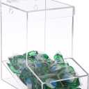 Sumnacon Acrylic Dispenser-Countertop Storage Container for Candy Shoe Covers Golves Hairnets Earplugs,Clear Laundry Pod Dispenser with Lids,Functional Wall Storage Dispenser for Laundry Room Pantry, 9.8x8.7x6.3 Inch