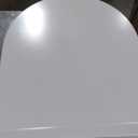 St. Tropez Back to Wall Concealed Tank Toilet Bowl, Black Hardware (White)