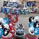 Cartoon Game Birthday Party Supplies,Cartoon Game Party Decorations Includes Happy Birthday Banner,Cake Topper,Cupcake Toppers, for Halloween Decorations