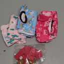 CuteBone Dog Diapers Female 3 Pack Reusable Doggy Diapers with One Suspender for Small Medium Large Dog Period BDD05S, 3 unicorn&pig&sheep diapers + 1 suspender, S