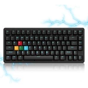 Womier SK75 TMR/HE Keyboard Gaming 75% Hall Effec, Wireless Mechanical Keyboard Rapid Trigger Custom Magnetic Switch Keyboards with 8000 Hz Hot Swap, BT/2.4G/USB-C with Mac Windows Linux (Aluminum)
