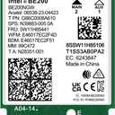 WiFi 7 Wireless Card Intel BE200 NGW, Bluetooth 5.4, 5800Mbps M.2/NGFF Network Support Windows 10/11 (64bit), Linux, Not Support AMD, Only Supports Intel 12th Generation and Above CPUs.