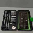 11-Piece Spark Plug Socket Set with 3/8" Drive Ratchet Handle, Spark Plug Gapper, Universal Joint and Extension Bar, 5/8", 3/4", 13/16", 14mm, 18mm, CR-V Sockets with Rubber Retaining Rings (11PCS Spark Plug Socket Set)