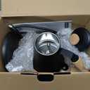 Bodum 27oz Bistro Gooseneck Electric Water Kettle, Pour Over Coffee & Tea, Stainless Steel, Matte Black (0.8 Quarts)