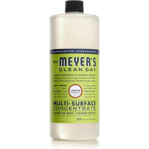 MRS. MEYER'S CLEAN DAY Multi-Surface Cleaner Concentrate, Use to Clean Floors, Tile, Counters, Lemon Verbena, 32 fl. oz