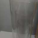 Liotww Extra Large Clear Plastic Flower Vase, Acrylic Cylinder Floor Vases