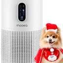 Air Purifiers for Home Large Room up to 1500 ft, MOOKA HEPA Air Purifier for Home Pets Hair in Bedroom with Aromatherapy, Air Filter Cleaner for Dorm, Pets, Office, 20dB, Night Light, B-D03, White