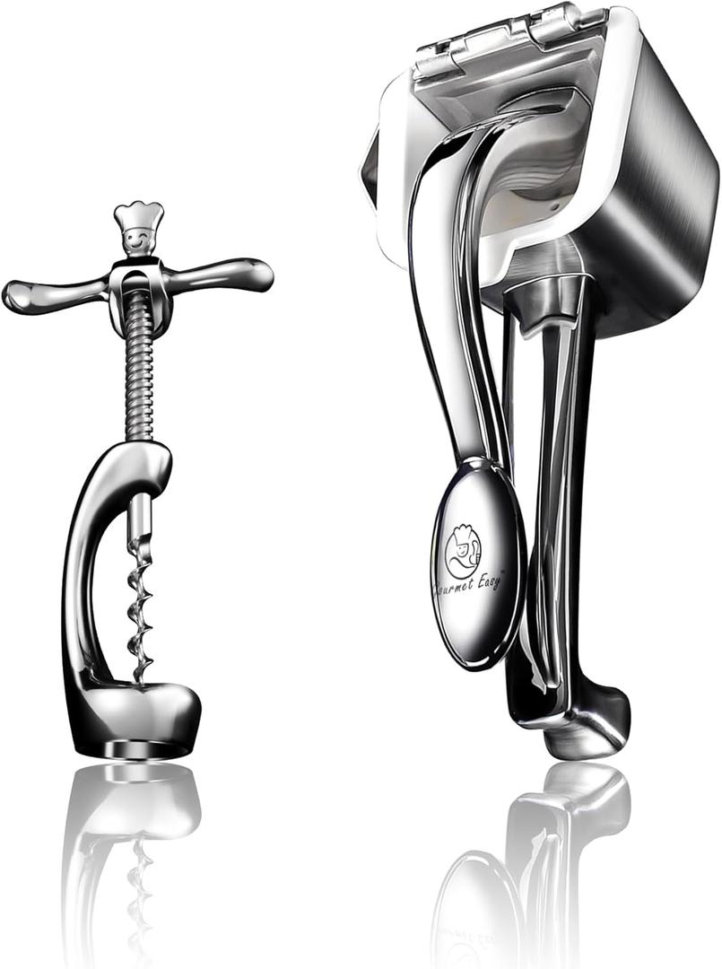 Gourmet Bar Pro 1 - Stainless Steel  Opener + Kitchen Manual Juicer