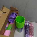 AFZMON Pack of 24 Witch Party Favors Cups with Straws Bulk, 16OZ Pink and Green Plastic Cups, Change for Good Birthday Party Decorations Goodie Bags Stuffers Supplies Gifts for Kids