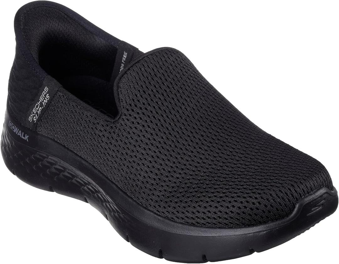 Skechers Women's Hands Free Slip-Ins Go Walk Flex-Relish Sneaker, Black, 12 Narrow
