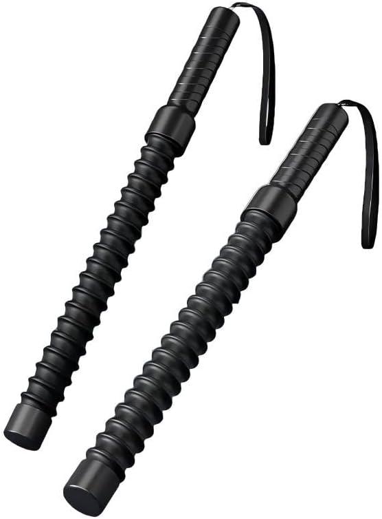 Weighted Ropeless Battle Ropes, Heavy Portable Cordless Battle Ropes with Storage Bag, Black