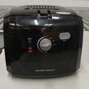 Hamilton Beach Cool Touch Electric Deep Fryer with Basket and Lid, 2 Liters / 8 Cups Oil Capacity, Adjustable Temperature, 1500 Watts for Fast Heat-up, viewing Window Easy to Clean, Black (35021)