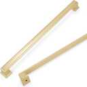 COTYKILEY 6 Pack 10 Inch(256mm) Brushed Brass Cabinet Handles Gold Kitchen Cabinet Pulls Cabinet Door Handles Kitchen Cabinet Hardware Cupboard Drawer Pulls Dresser Handles