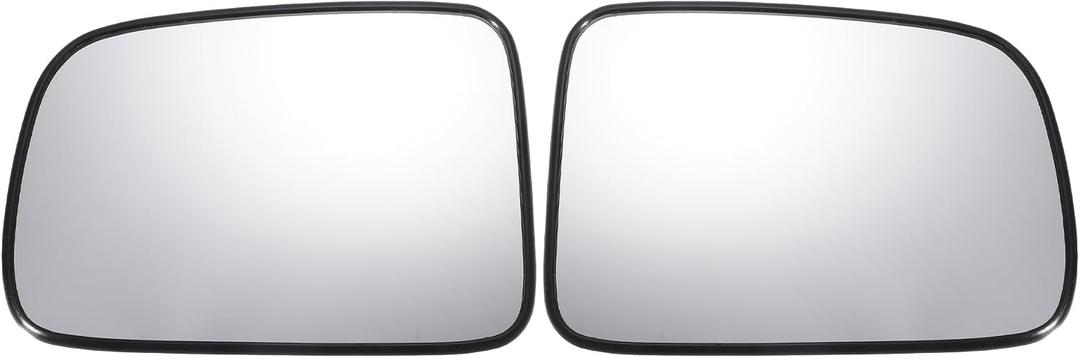 X AUTOHAUX Pair Car Rearview Left Right Side Mirror Glass Replacement W/Backing Plate Heated White Glass for Honda CR-V CRV 2002-2006