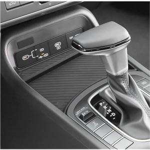 SXCY for 2024 2025 Hyundai Kona Front Console Organizer for 2024 2025 Hyundai Kona Accessories Console Storage for 2024 Kona Console Organizer [Only Fit 2024+Kona Gas SE SEL with Manual Shift Handle]