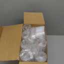 Funtery 300 Pack Mini Dessert Cups with Spoons Bulk Clear Plastic Slanted Round Parfait Appetizer Cup for Desserts Shooters(5oz,Square, Goblet)