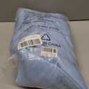 Ascoza 2pack 132 Inch Blue Mist Round Tablecloth in Washable Polyester Fabric for Wedding/Banquet/Restaurant/Parties