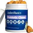 Probiotics for Cat, Boosts Immune System, Improves Digestion, Supports Gut Health, Relieves and Prevents Diarrhea and Soft Stools, Salmon-Flavored Chewable Tablets - 30 Tablets (120g)