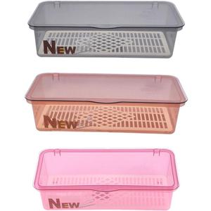 3pcs Plastic Cutlery Storage Boxes Utensil Organizer for Home Color Ideal for Chopsticks and Silverware Compact Kitchen Storage Solution
