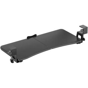 Adjustable Keyboard Tray Under Desk, 25"x12" Sturdy Clamp On Keyboard & Mouse Tray, Ergonomic Typing, Slide-Out Platform Computer Drawer for Home, Office