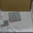 Rechargeable Led Drawing Board for Kids, 13.8*10" Dry Erase Board, 4 Modes &7 Colors Glow Doodle Note Board, Include Hanging Chain, 2 Stands, 8 Markers, Spray Bottle, Cleaning Cloth, Valentines Gifts (White)