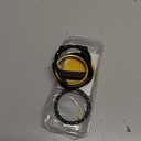 for Samsung Galaxy Watch Ultra 47mm Screen Protector Case, HD Tempered Glass Screen Protector Hard PC Case Bezel Ring Cover for Galaxy Watch 7 8 Ultra, Black with Indices