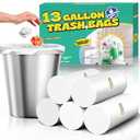 Amazon.com: T.FORING 13 Gallon Tall Kitchen Trash Bags - 110 Count Clear Plastic Garbage Bags Unscented Trash Can Liners Strong Waste Basket Bags 49.2 Liter for Home and Office Bins : Health & Household