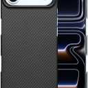 Rare 600D Premium Aramid Carbon Fiber Case for Apple iPhone Air, MagSafe Compatible, Slim Fit with Metal Ring Camera Protection (iPhone Air) Black