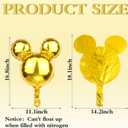 24 Pcs Mouse Head Foil Balloons Colorful Mouse Birthday Mylar Balloons Party Supplies Kit Mouse Aluminum Foil Balloon for Kids Birthday Baby Shower Theme Party Decoration Supplies Photo Props,16"