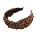 2 x LOVNFC Knotted Headbands for Women - 5PCS No Slip Fashion Hair Bands, Soft Elastic Leopard Print Head Accessories for Girls, Women (Mixed Colors C)